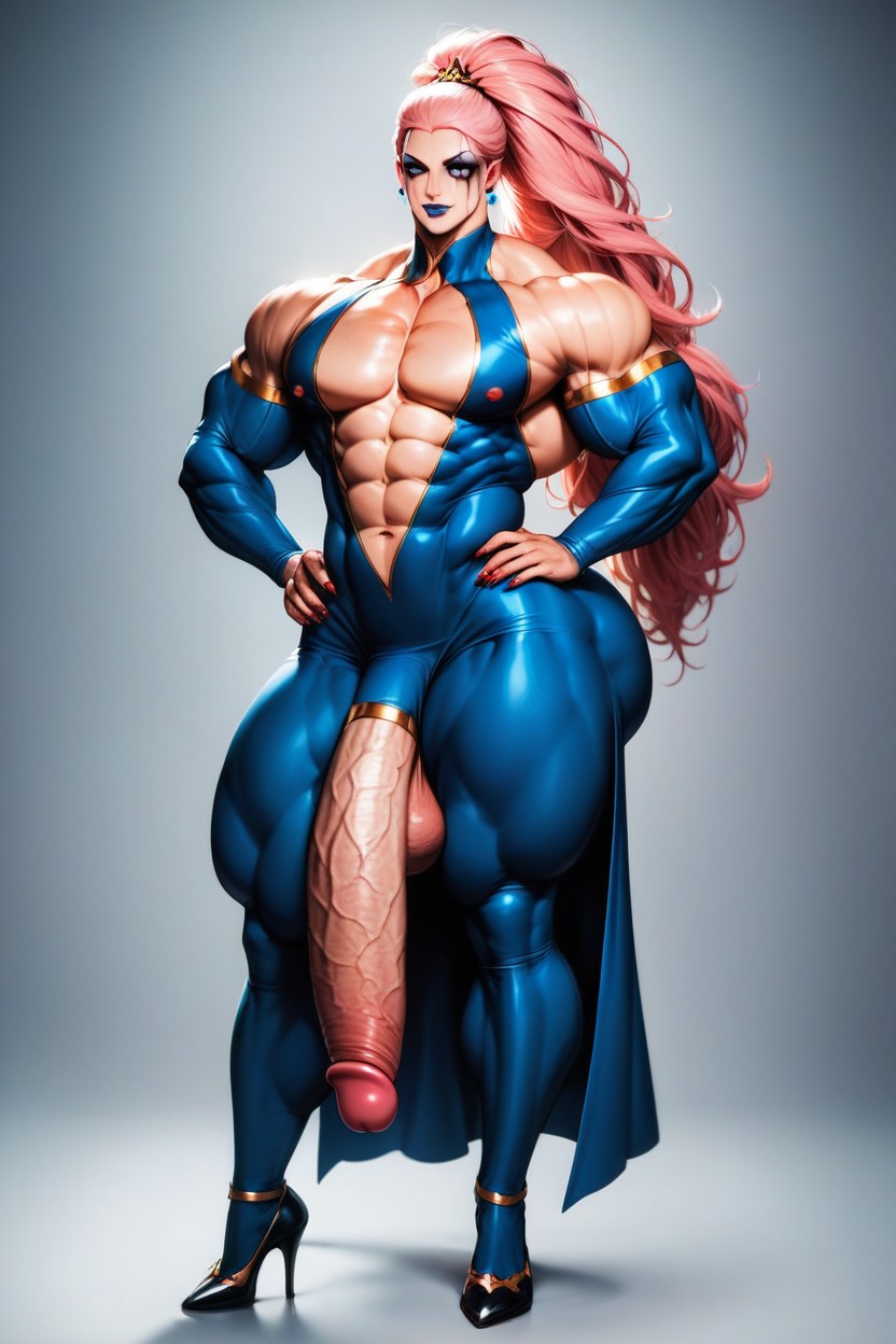 Hyper Thick Cock, Bodysuit, Scandinavian AI Gay Porn
