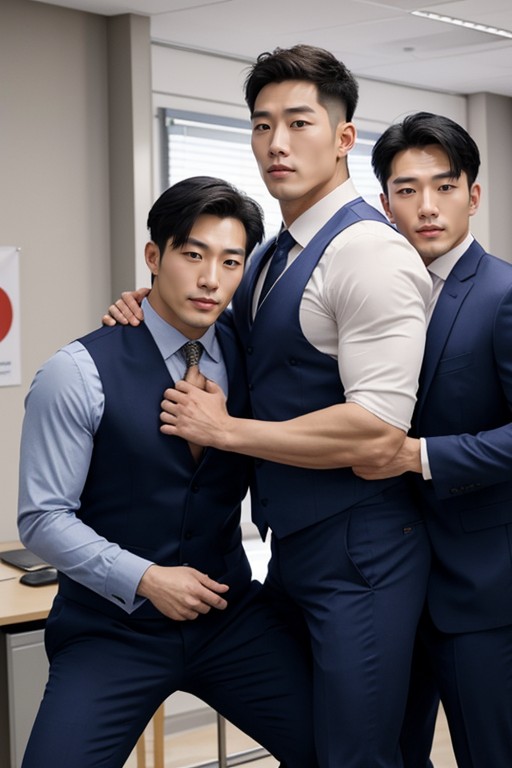 20s, Wearing Vest Suit, He Is Mine AI Porn