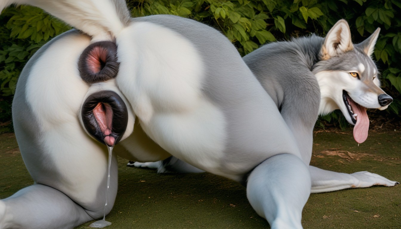 Gaping Anus, Looking At Viewer, Dense Forest Furry AI Porn