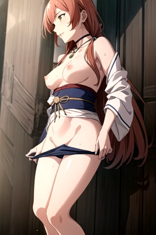 K, Pulling Down Panties, Mushoku Tensei Hentai AI Porn