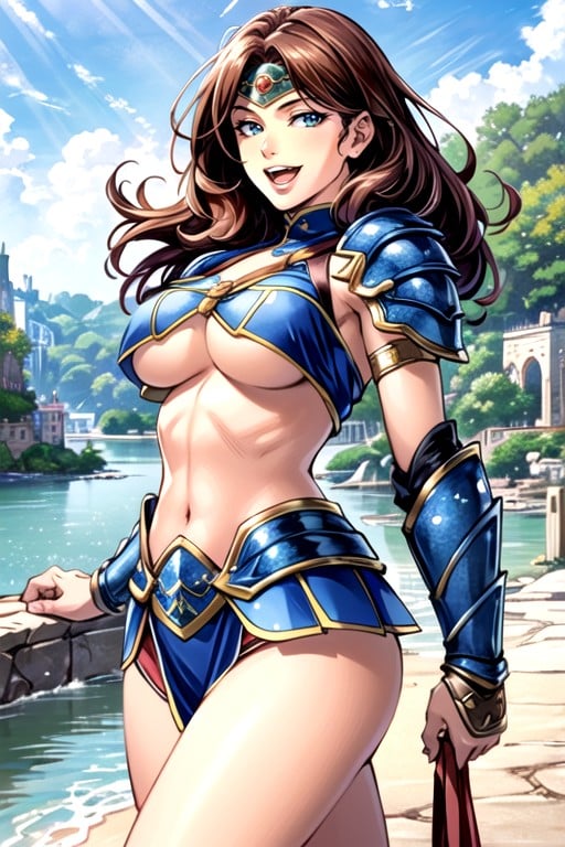 Comic, Underboob, Cute AI Porn