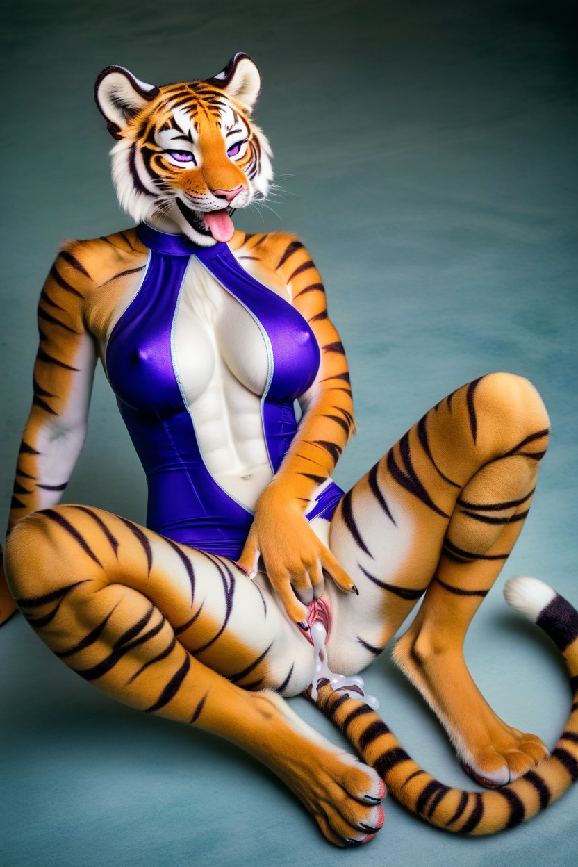 Sweaty, Cheerleader, Laying Furry AI Porn