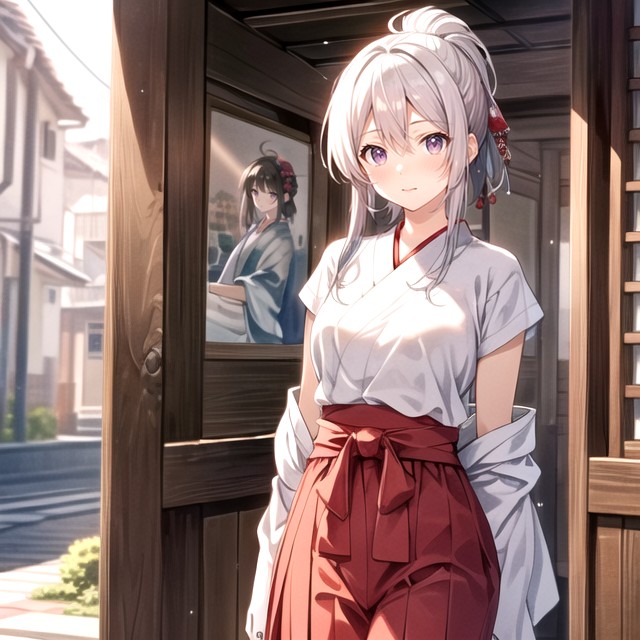 Standing, Urine, White Hair Hentai AI Porn