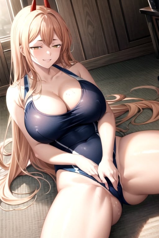 Caliente, Thick Thighs, MasturbaciónPorno AI Hentai