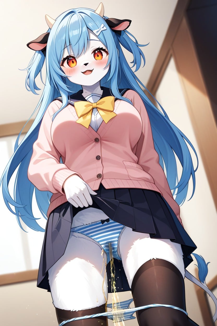 Orange Eyes, Two Side Up, Bottom Up Hentai AI Porn
