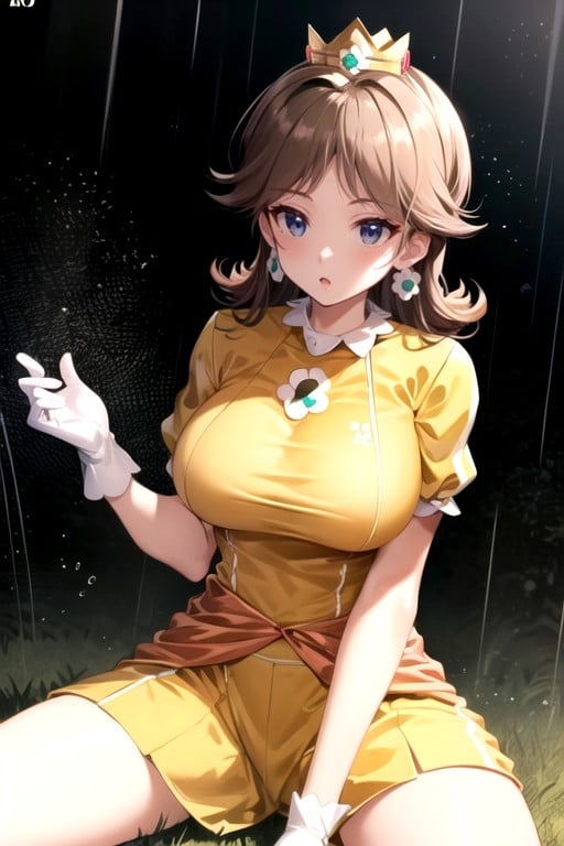 2 Personnes, Daisy (super Mario Bros), Il PleutPorno IA Hentai