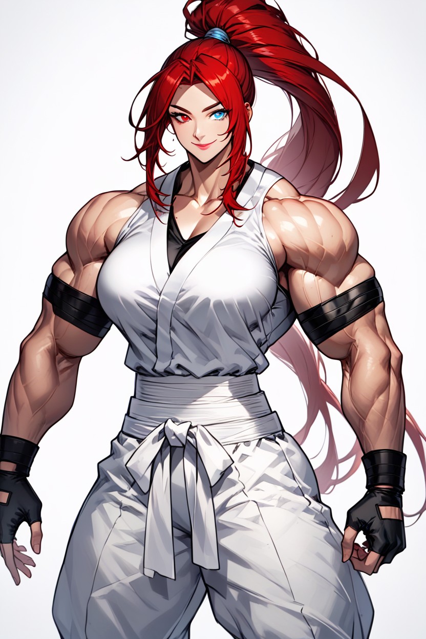 Heterochromia, Combat Pose, Smiling Hentai AI Porn