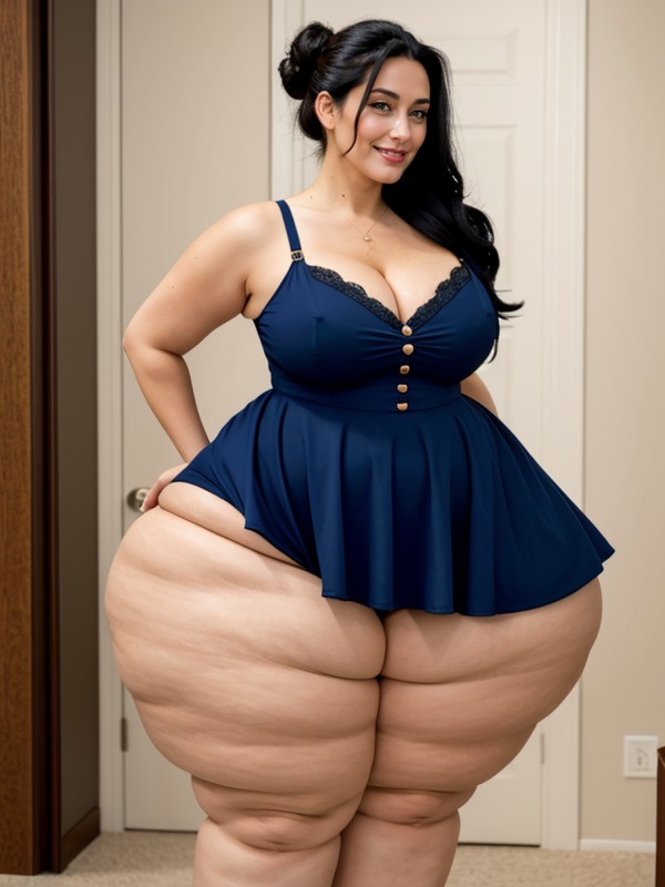 Mischievious, Gigantic Hips, Cleavage AI Porn