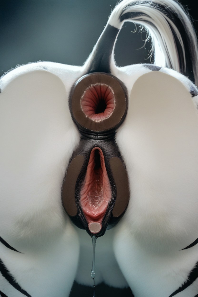 Gaping Pussy, Rim Lighting, Close Up Furry AI Porn