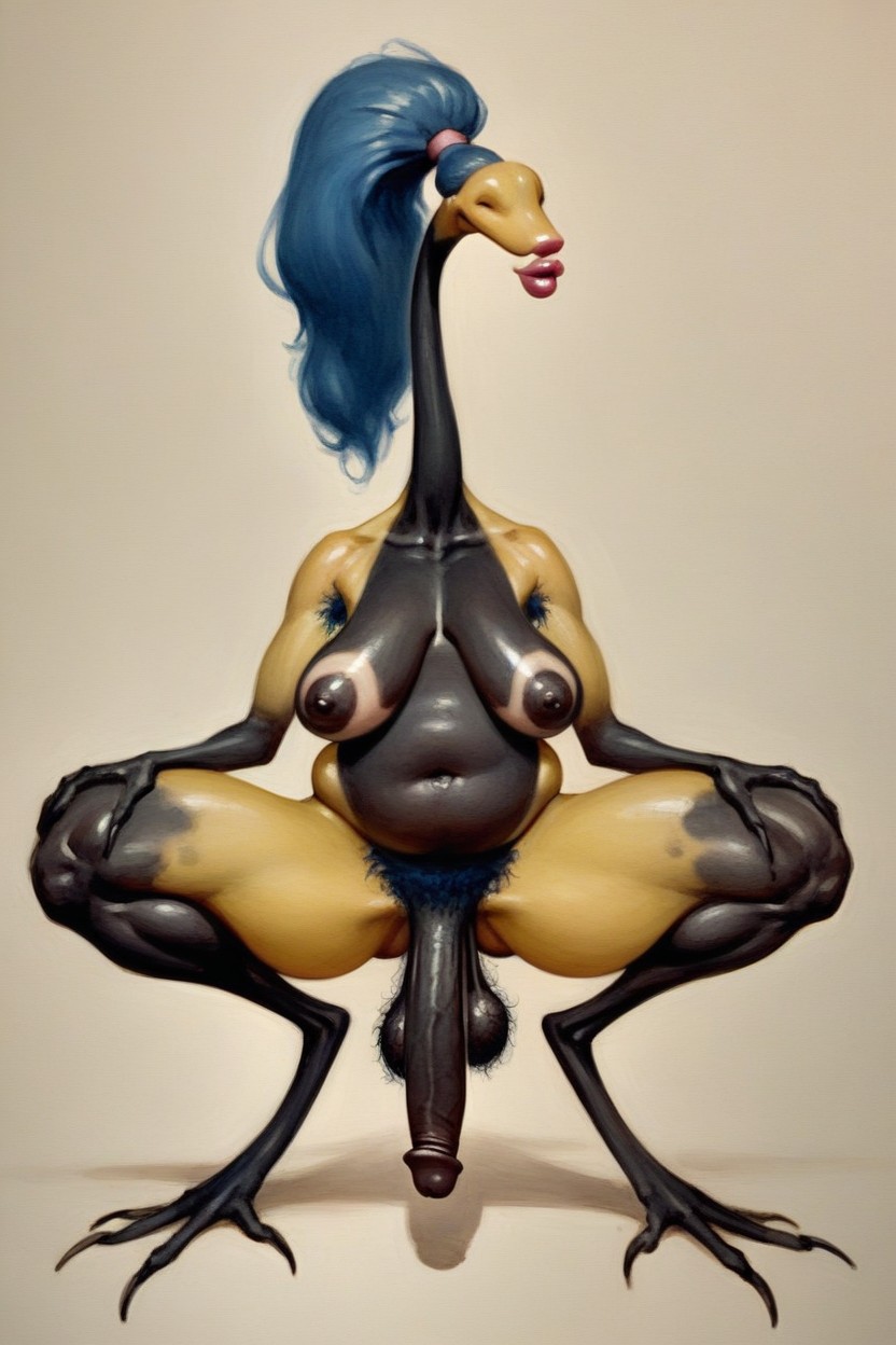 Disproportionate, 1 Person, Spread Legs Shemale AI Porn
