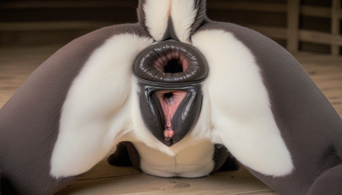 Ahegao, Dark-brown Anus, Gaping Anus Furry AI Porn