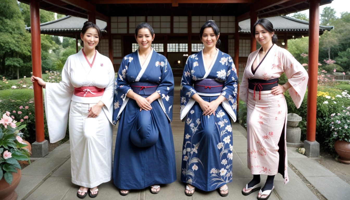 Black Hair, Standing, Harem Shemale AI Porn