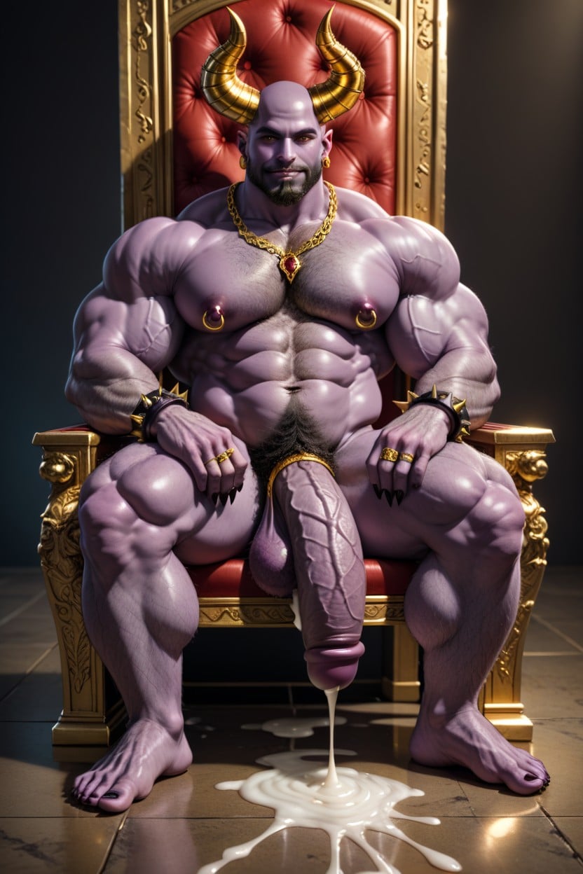 Tail, Hairy Body, Year Old Demon AI Gay Porn