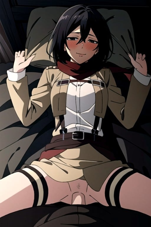 Bett, Mikasa Ackerman (attack On Titan), MissionarHentai KI Porno