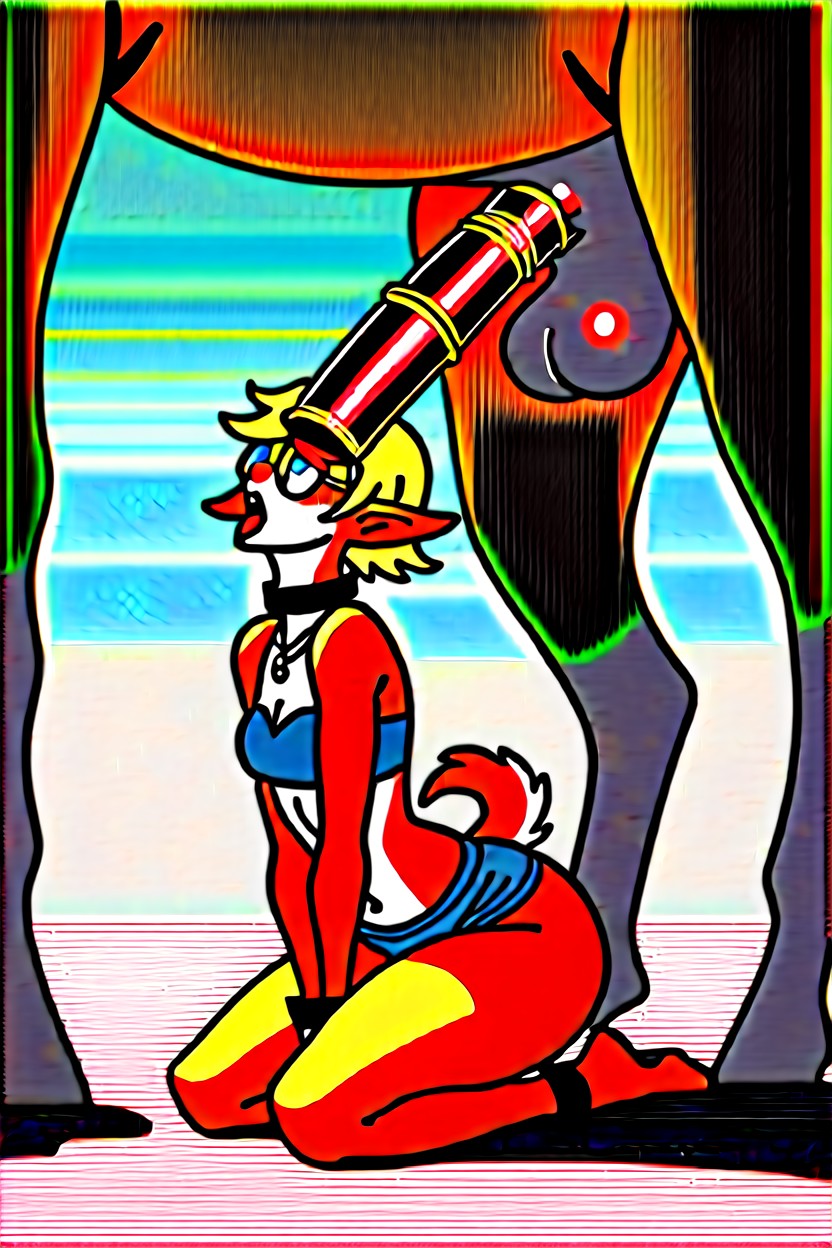 Reverse Saddle, Ahegao, Chained Up Furry AI Porn