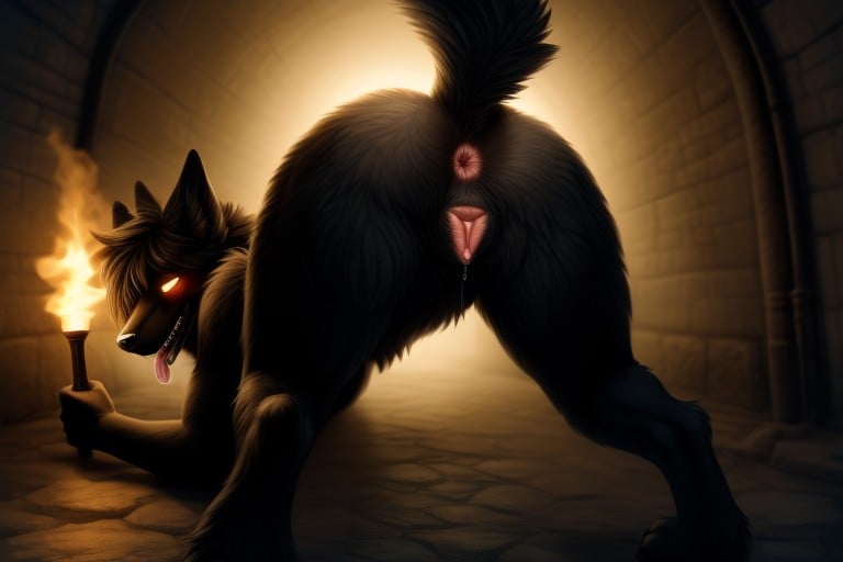Scp-, Hindlegs, Dark Furry AI Porn
