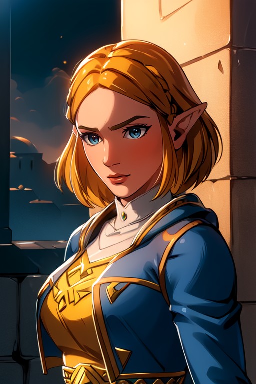 Zelda (the Legend Of Zelda), Trench Coat, Comic AI Gay Porn
