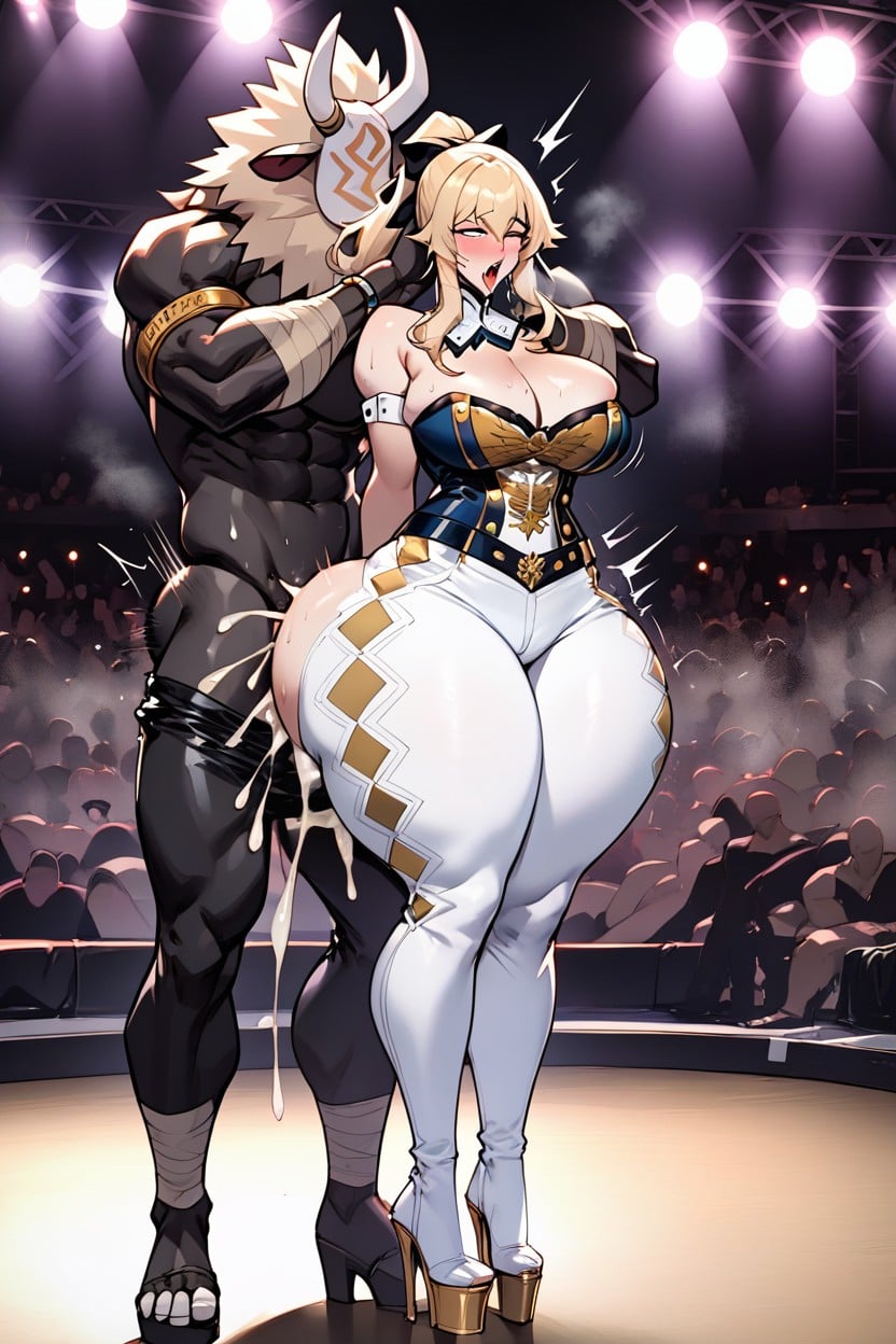 Standing Gystyle, Pants Broken, Slutty Hentai AI Porn