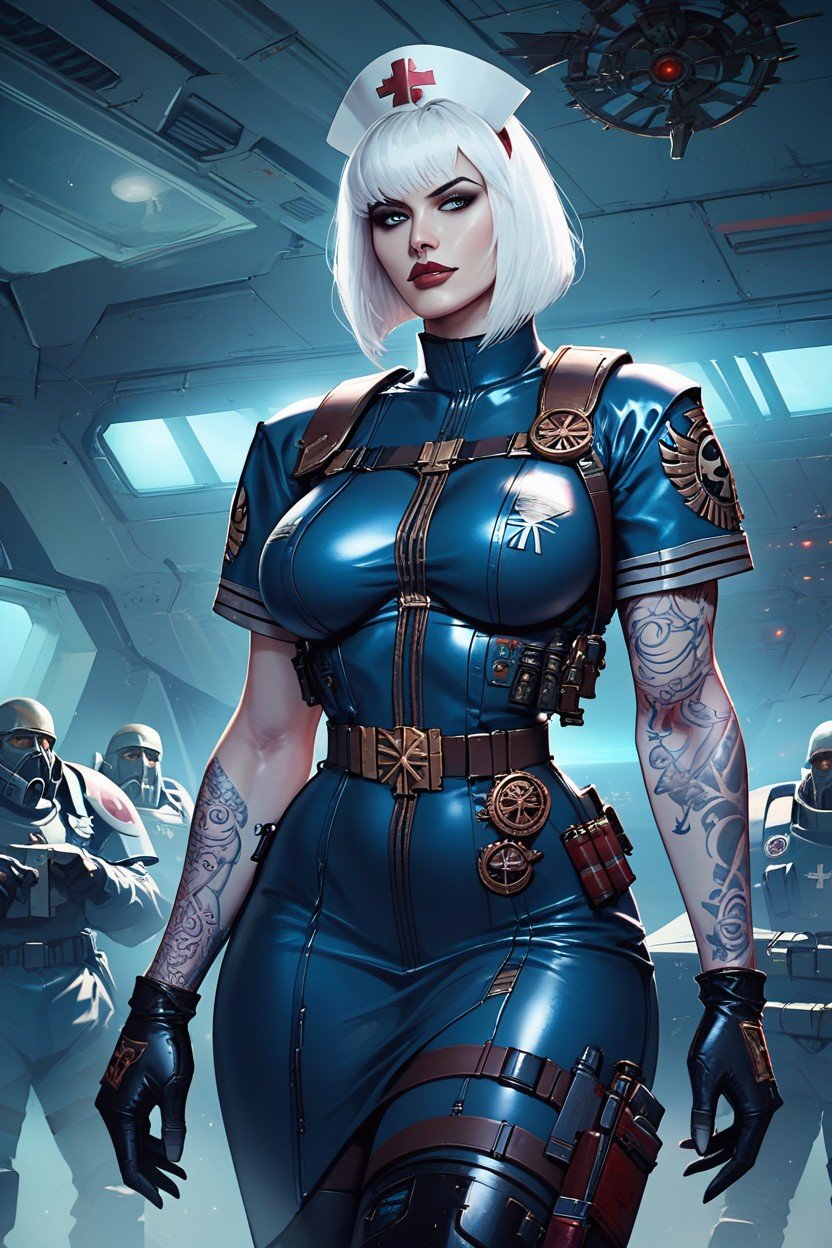 Warhammer K Step Sister Of Battle, Tattoos, Maid헨타이 AI 포르노