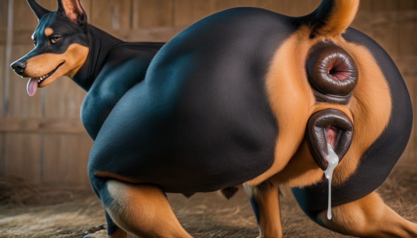 Detailed Canine Pussy, Gaping Anus, Ahegao Furry AI Porn