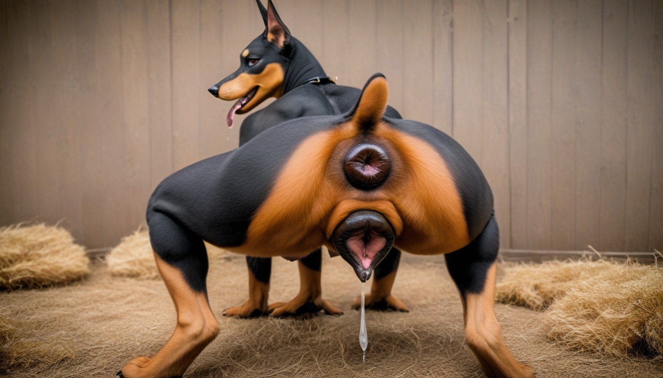 Saliva, Large Eyes, Dildo Flopping Out Ass Furry AI Porn