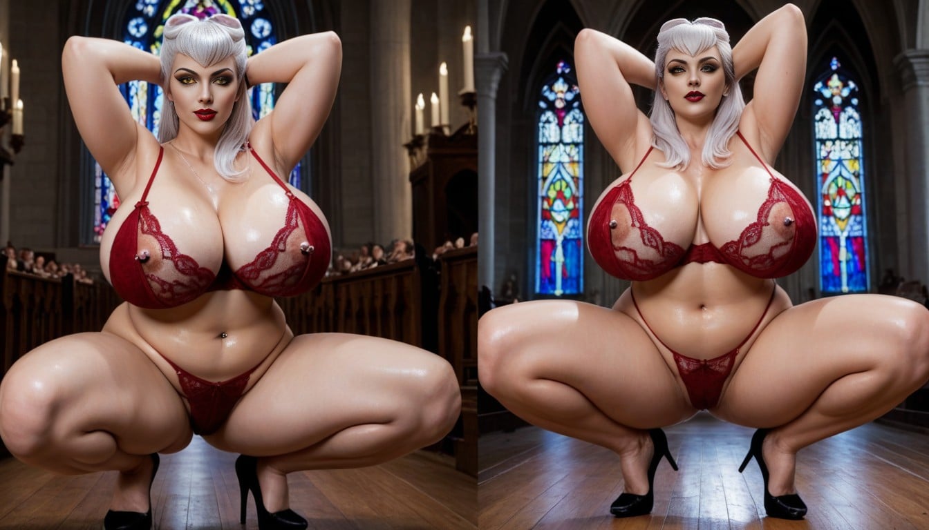 Bbw, Barely Smiling Face Expression, Night Setting AI Porn
