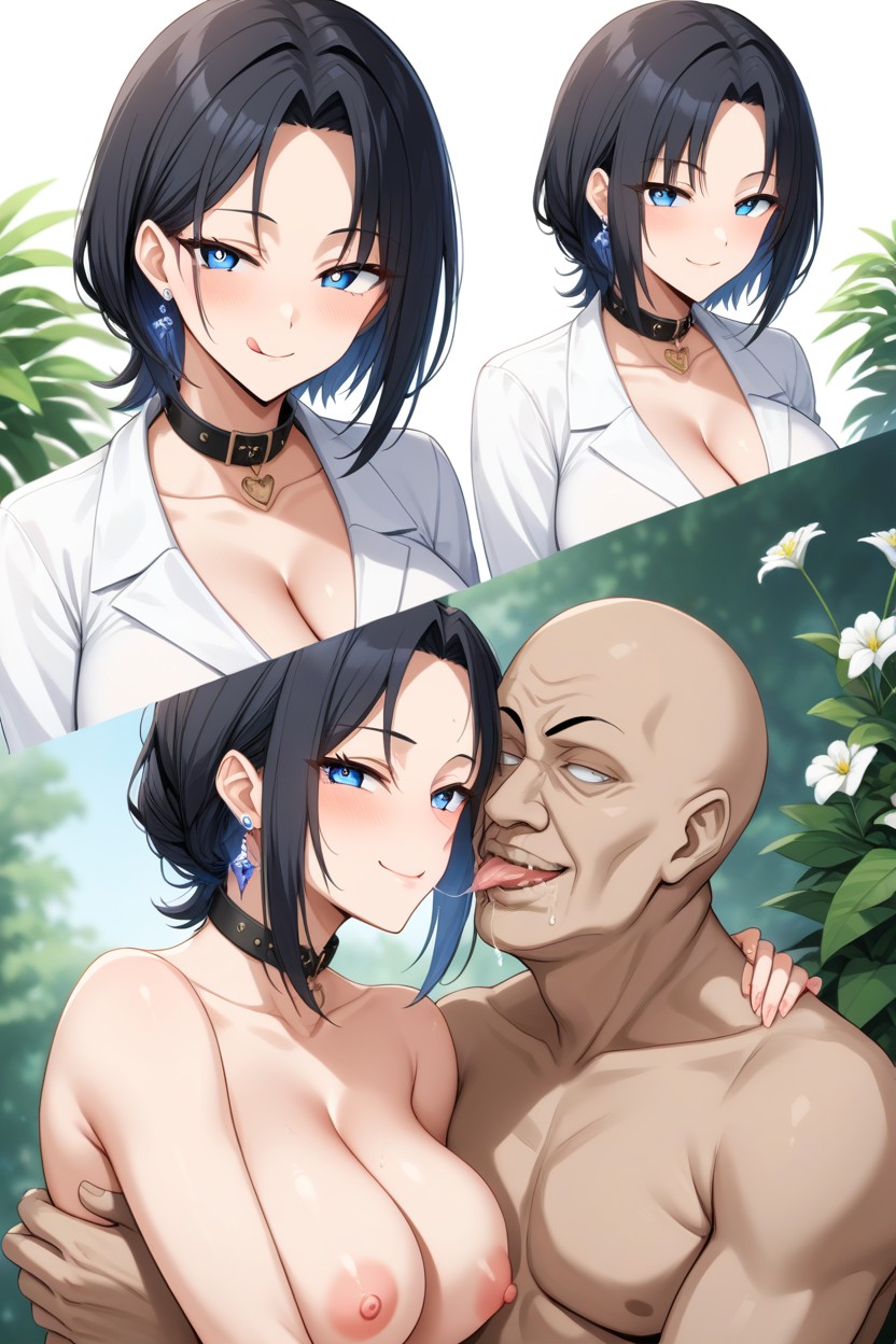 Multiple Views, Smug Expression, Gazebo Hentai AI Porn
