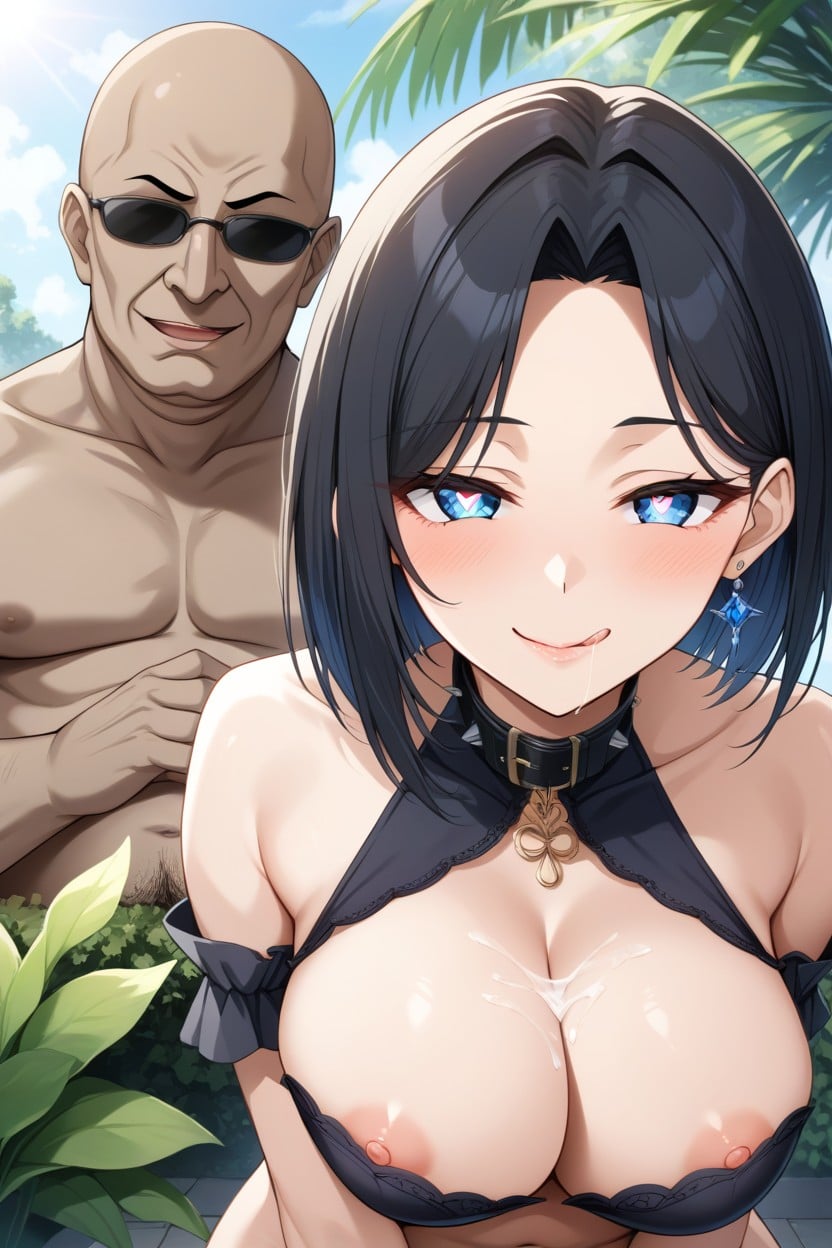 Multiple Views, Heart Eyes, Gazebo Hentai AI Porn