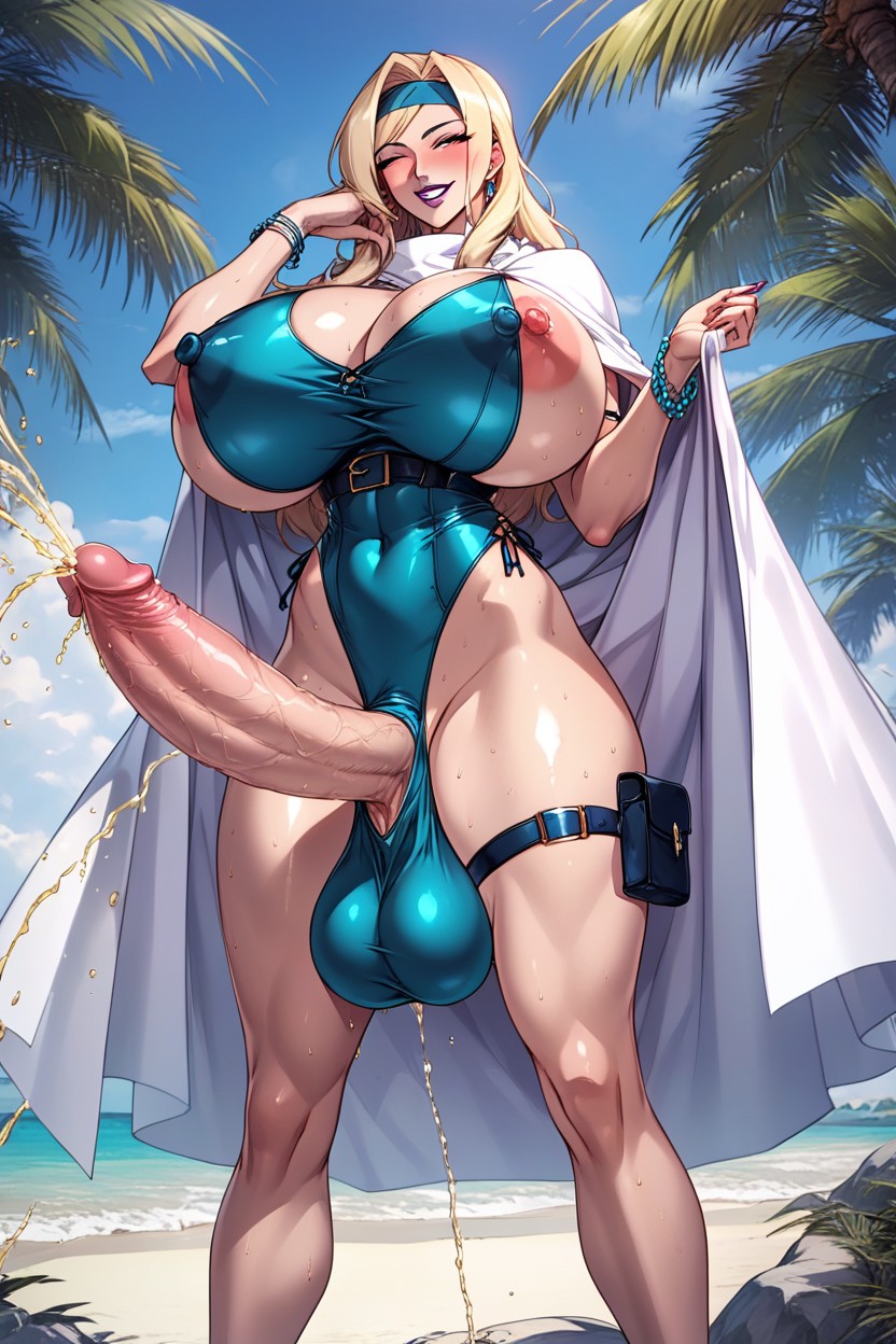 Happy, Gigantic, Standing Hentai AI Porn