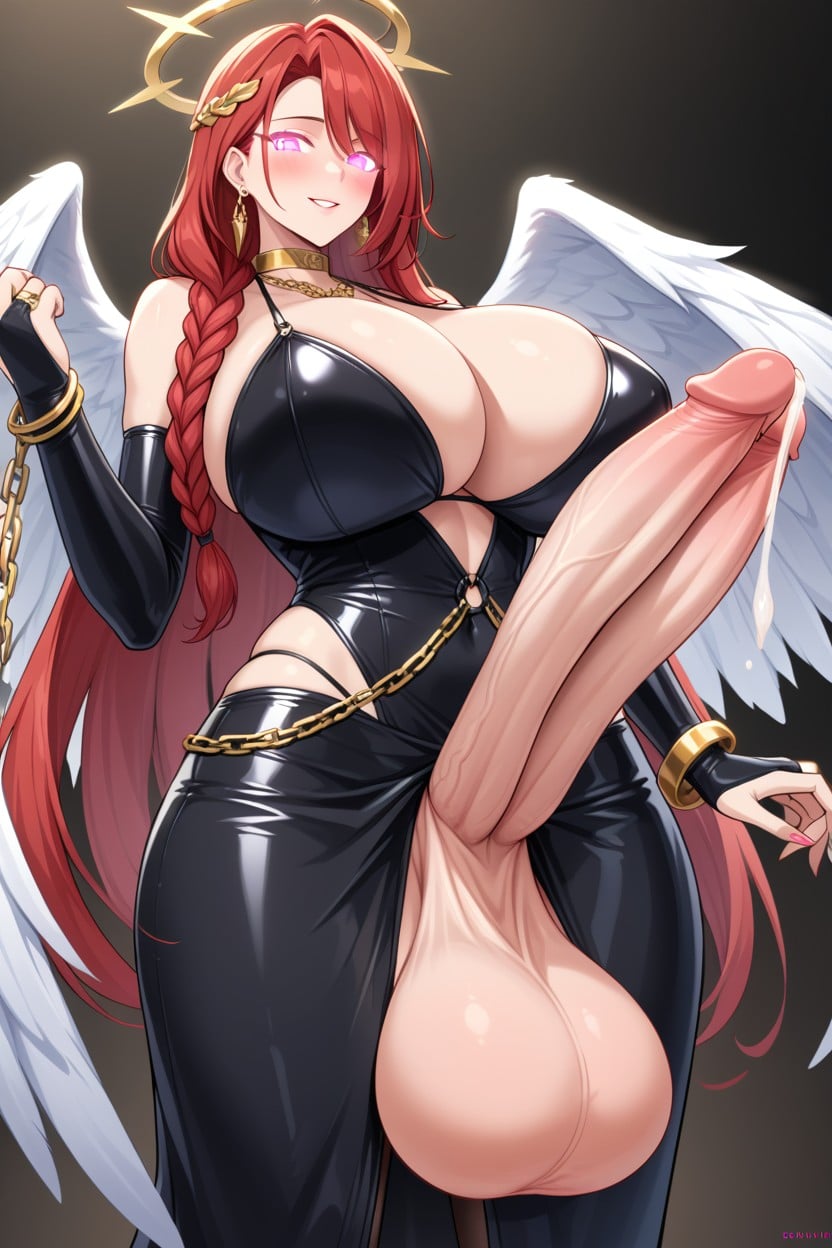 Massive Ass, Bridal Gauntlets, Earrings Shemale AI Porn