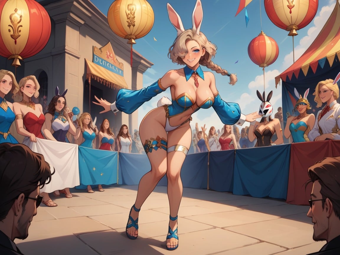 Carnival Suit, Block Party, Ultra Detailed AI Porn
