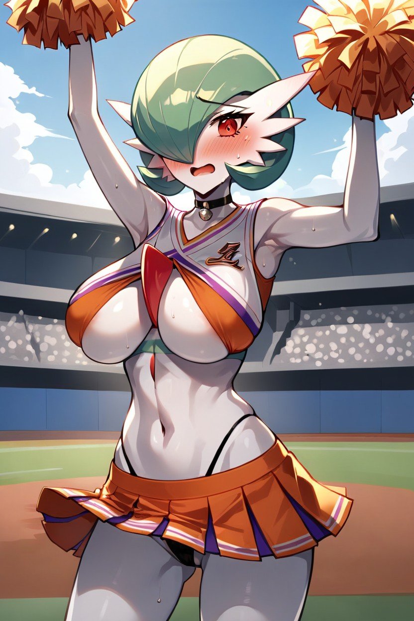 Ultradetailed Breasts, High Quality, Baseball Stadium Hentai AI Porn