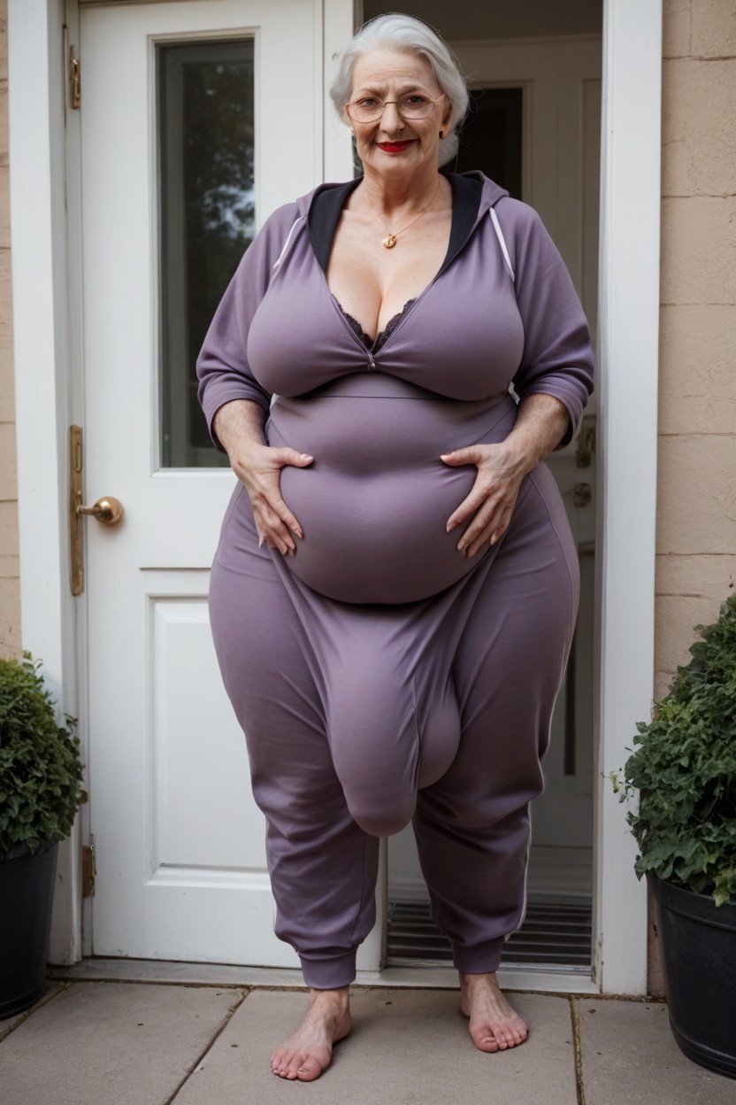 Obese, Fat, Gigantic Saggy Breast Shemale AI Porn