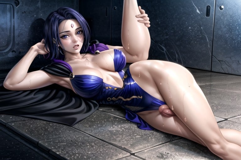 Raven (teen Titans), Allongé, TransgéneroPorno IA Hentai