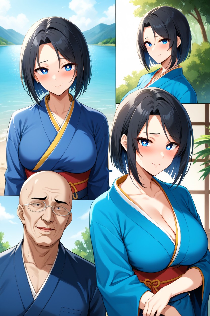 Sfw, Blue Eyes, Heart Eyes Hentai AI Porn