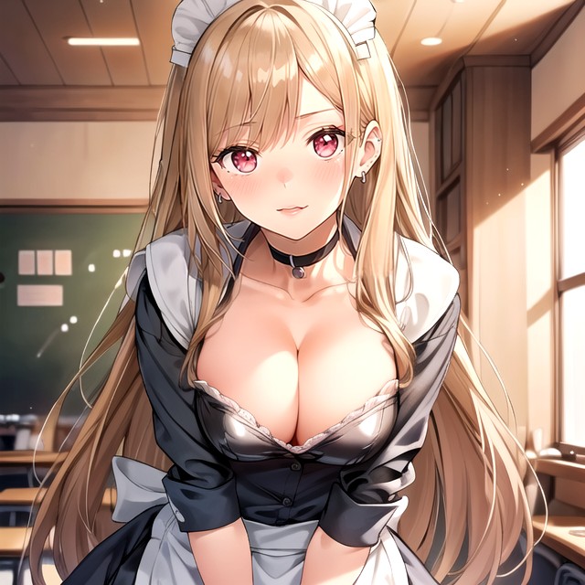 Ponytail, Kitagawa Marin (sono Bisuku Dōru Wa Koi O Suru), White Maid Uniform Hentai IA pornografia