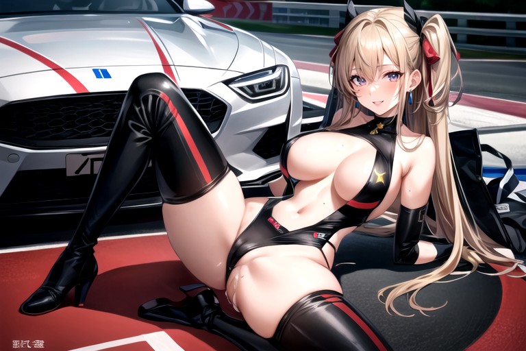 Paddock Girls, No Bra, Absurdres Hentai AI Porn
