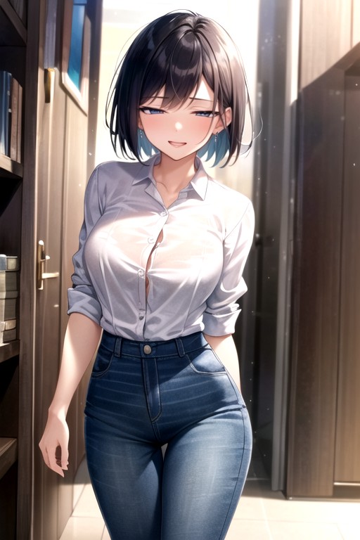 Office Shirt, Horny, Scratch The Butt Hentai AI Porn