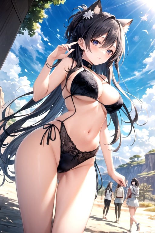 Medium Breast, Desert, Harem Hentai AI Porn