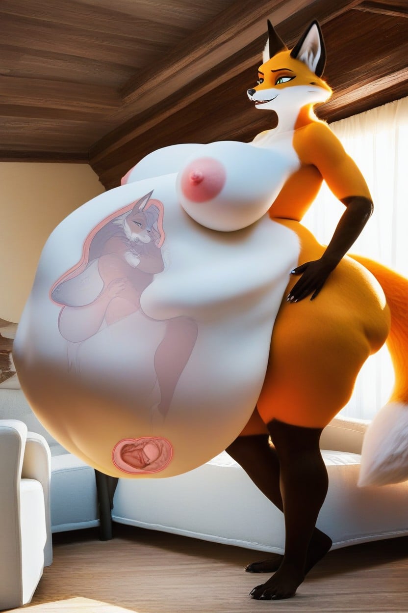 Squirming Belly, Absorbsion Vore, Vore Furry AI Porn