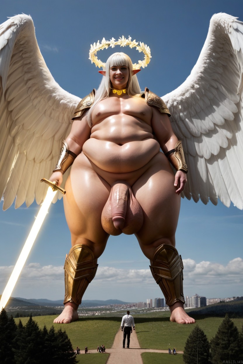 Enormous Balls, Chubby, Exterior AI Gay Porn