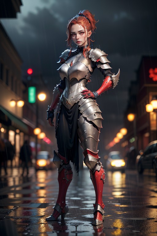Sweaty, Medieval, Armour Gloves Hentai AI Porn