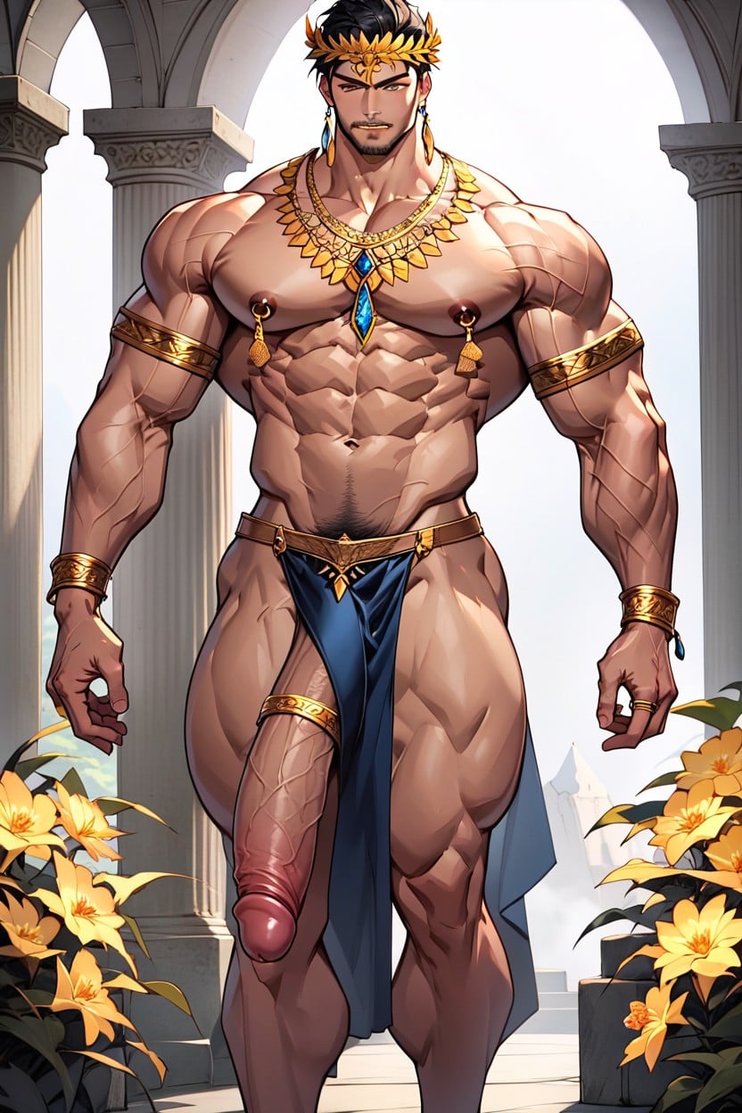 Sapphires, Wreath Of Ivy, Rubies AI Gay Porn