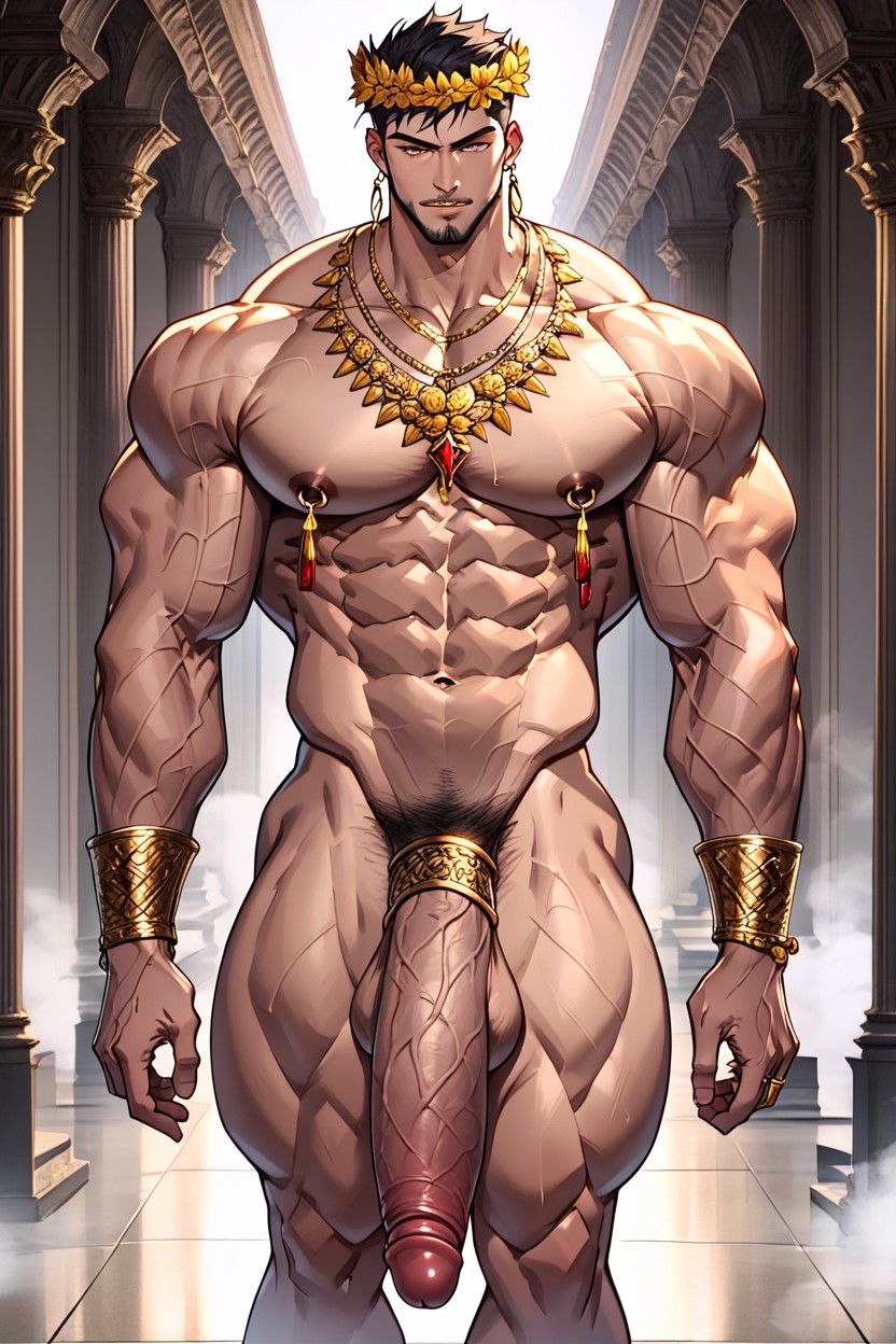 Draped In Silk, Cock Ring, Emeralds AI Gay Porn