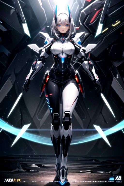 Full Body, Robot Armor, Thighs Exposed AI Porn