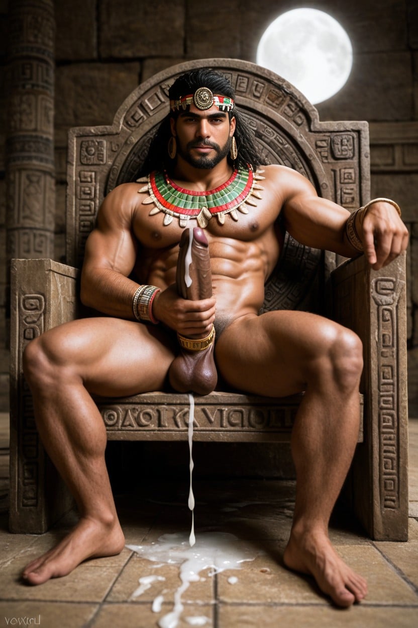 Muscule, Nsfw, Side View AI Gay Porn