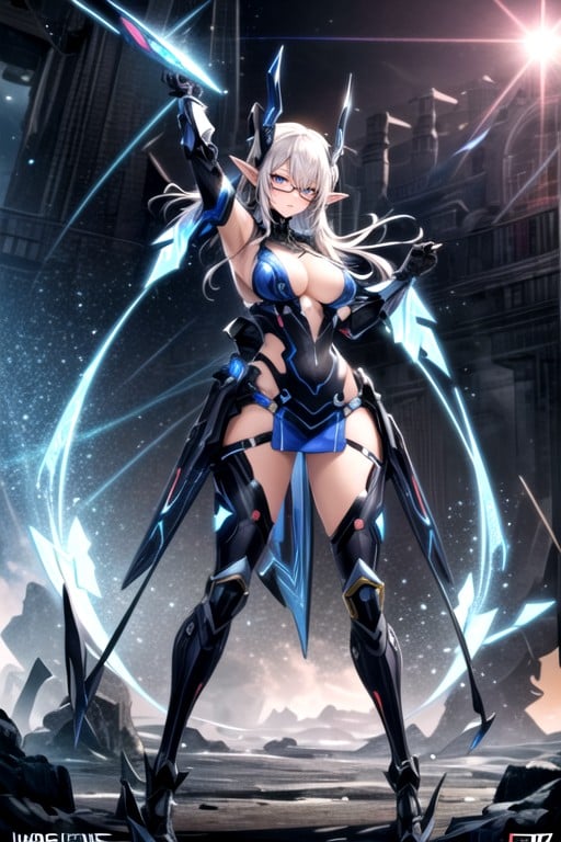 Full Body, Thighs Exposed, Robot Armor AI Porn