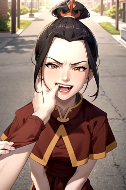 18, Thumb In Mouth, Azula (avatar) AI Porn