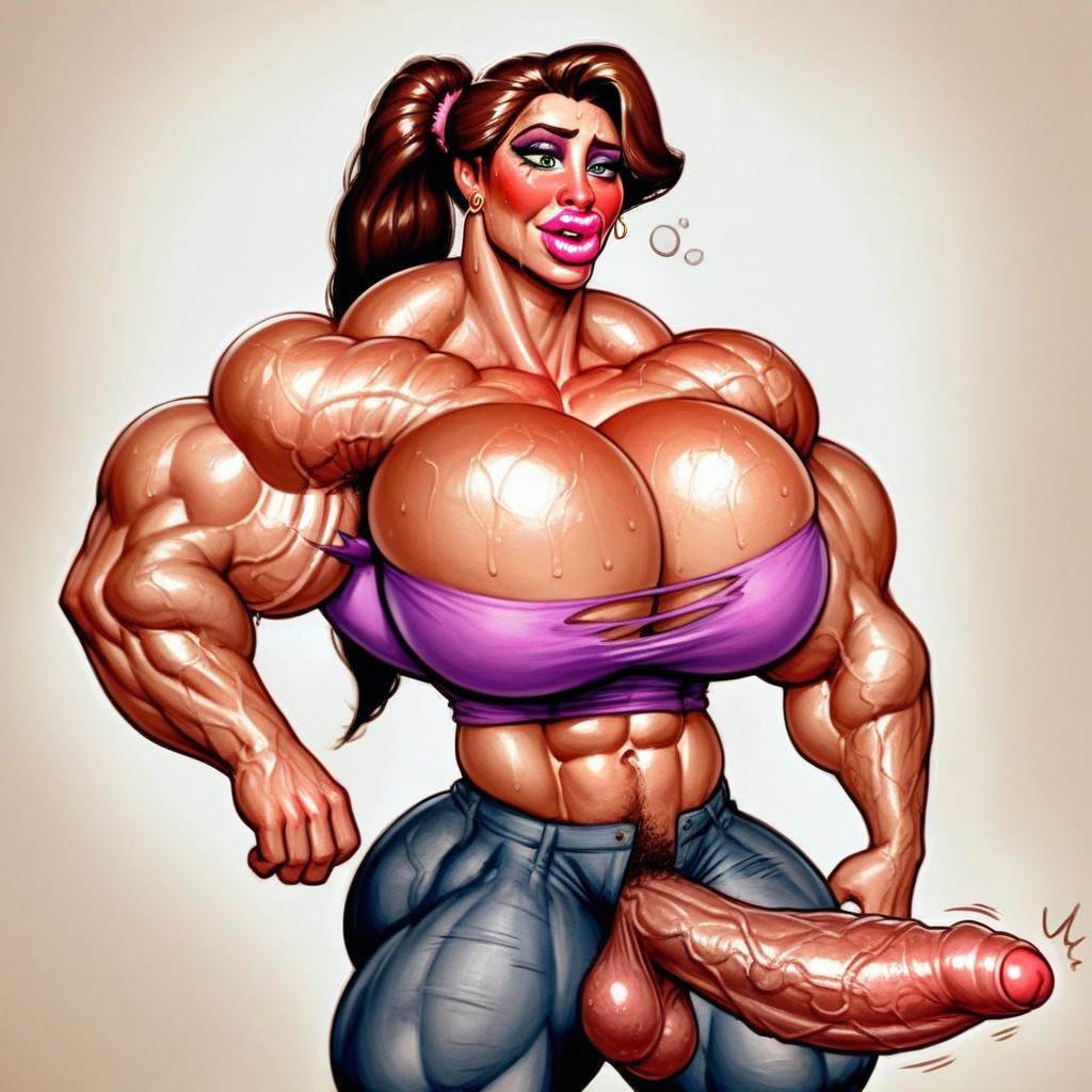 Milf Futa In Pixar Style, Vein Monster, Hyper Extremely Veins Shemale AI Porn