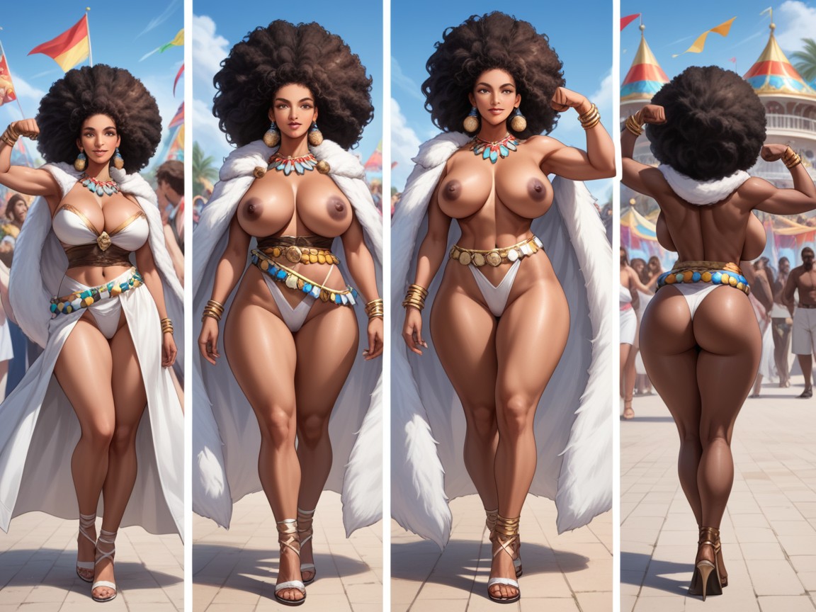 Massive Breast, Many People Around, Bear Fur Hentai AI Porn